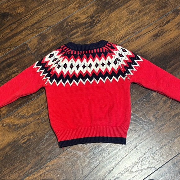 Vintage child’s European Red and Navy Striped Sweater 2-3 years old - Picture 4 of 5